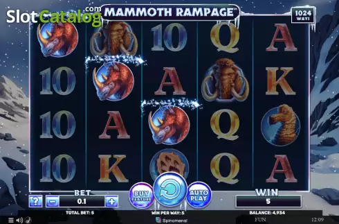 Οθόνη4. Mammoth Rampage Κουλοχέρης