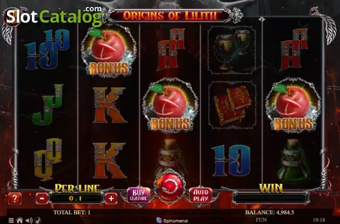 Οθόνη5. Origins Of Lilith 10 Lines Κουλοχέρης