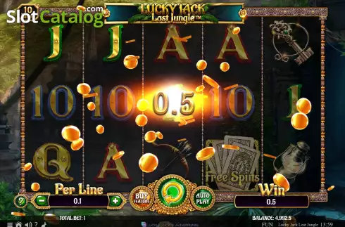 Οθόνη3. Lucky Jack Lost Jungle Κουλοχέρης