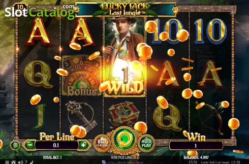 Οθόνη4. Lucky Jack Lost Jungle Κουλοχέρης