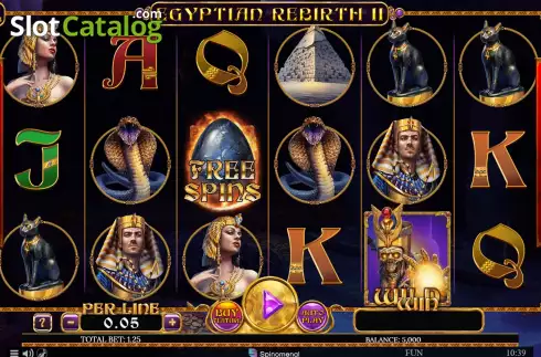 Οθόνη2. Egyptian Rebirth II Expanded Edition Κουλοχέρης