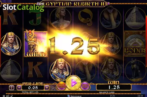 Οθόνη3. Egyptian Rebirth II Expanded Edition Κουλοχέρης