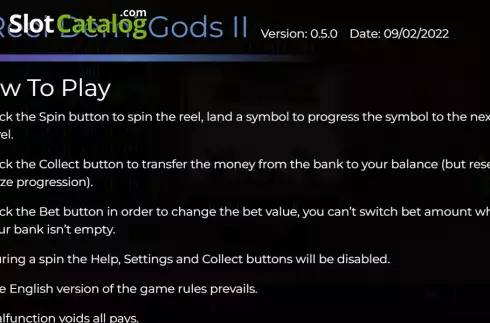 Οθόνη6. 1 Reel Demi Gods II Κουλοχέρης 