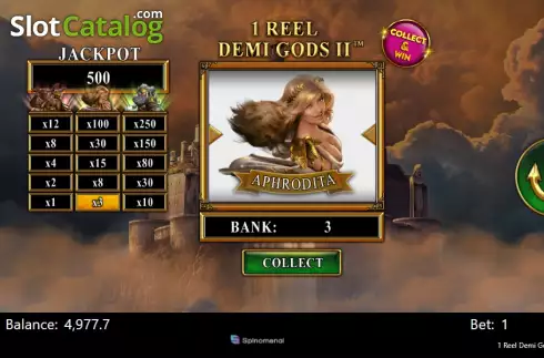 Οθόνη3. 1 Reel Demi Gods II Κουλοχέρης 