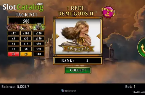 Οθόνη5. 1 Reel Demi Gods II Κουλοχέρης 