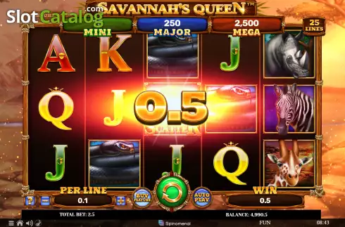 Οθόνη3. Savannah's Queen Κουλοχέρης 