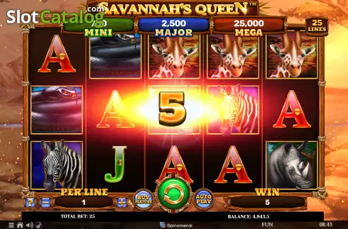 Οθόνη4. Savannah's Queen Κουλοχέρης 