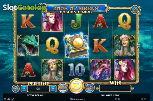 Οθόνη2. Book of Sirens - Golden Pearl Κουλοχέρης