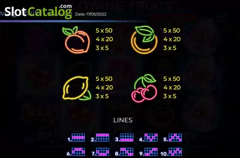 Οθόνη8. Glowing Fruits Κουλοχέρης