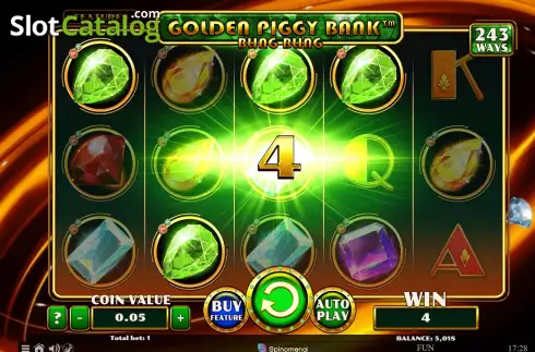 Οθόνη3. Golden Piggy Bank Bling Bling Κουλοχέρης