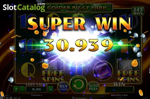 Οθόνη5. Golden Piggy Bank Bling Bling Κουλοχέρης