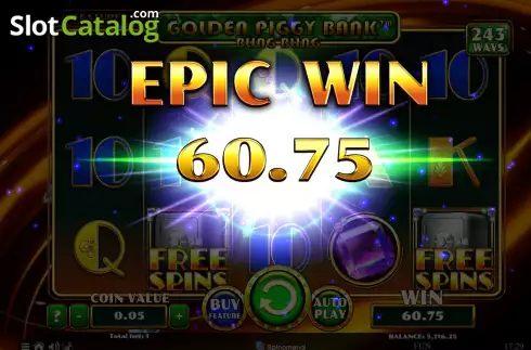 Οθόνη6. Golden Piggy Bank Bling Bling Κουλοχέρης