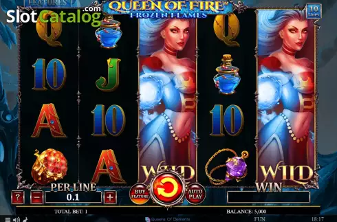 Οθόνη2. Queen Of Fire - Frozen Flames Κουλοχέρης