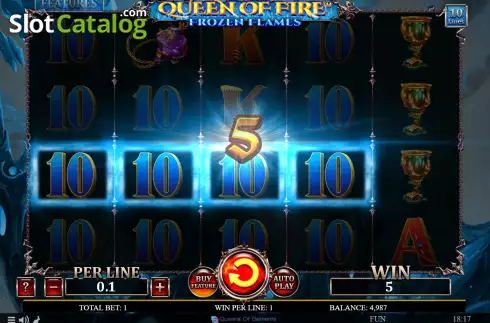 Οθόνη4. Queen Of Fire - Frozen Flames Κουλοχέρης