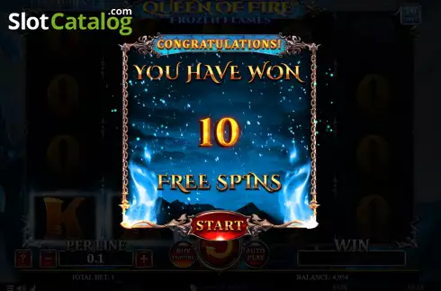Οθόνη6. Queen Of Fire - Frozen Flames Κουλοχέρης