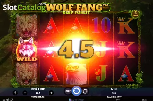 Οθόνη3. Wolf Fang - Deep Forest Κουλοχέρης 