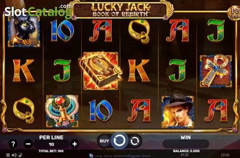Οθόνη2. Lucky Jack - Book Of Rebirth Κουλοχέρης