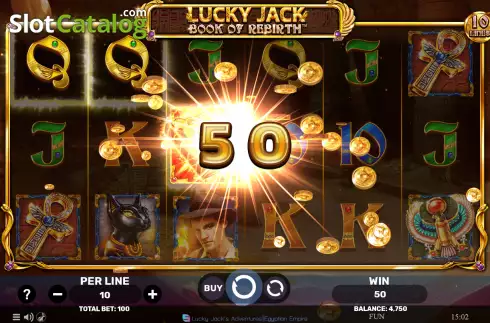 Οθόνη3. Lucky Jack - Book Of Rebirth Κουλοχέρης