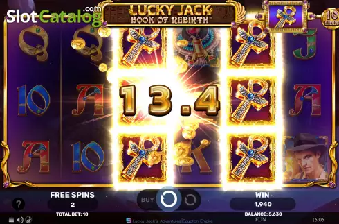 Οθόνη6. Lucky Jack - Book Of Rebirth Κουλοχέρης