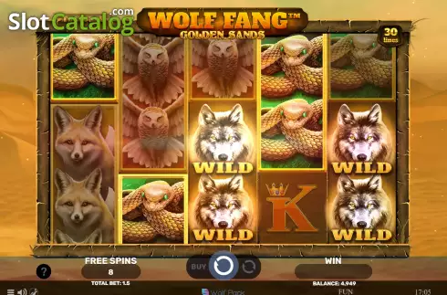 Οθόνη6. Wolf Fang Golden Sands Κουλοχέρης