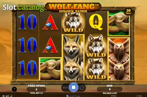Οθόνη7. Wolf Fang Golden Sands Κουλοχέρης