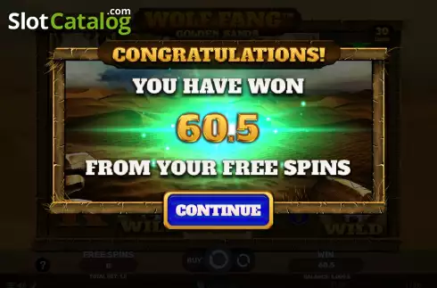 Οθόνη8. Wolf Fang Golden Sands Κουλοχέρης