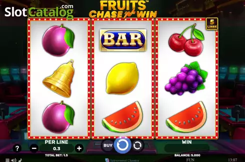 Οθόνη2. Fruits Chase’N’Win Κουλοχέρης