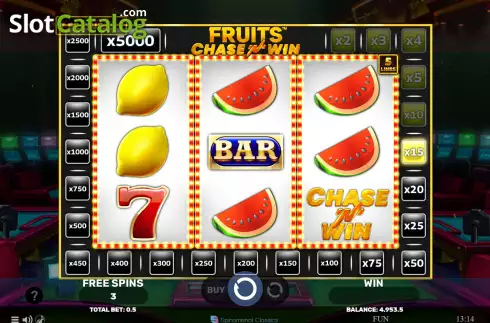 Οθόνη7. Fruits Chase’N’Win Κουλοχέρης