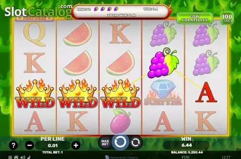 Οθόνη4. Pick A Fruit Fire Blaze Κουλοχέρης 