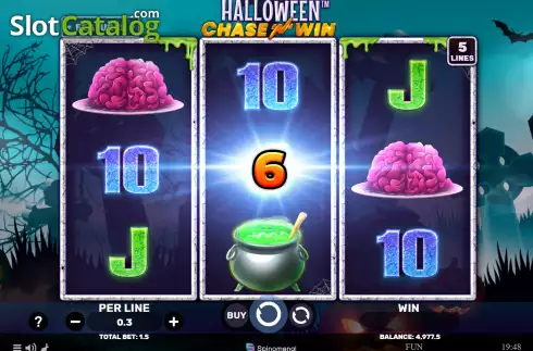 Οθόνη3. Halloween Chase’N’Win Κουλοχέρης