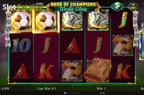 Οθόνη3. Book Of Champions - World Glory Κουλοχέρης