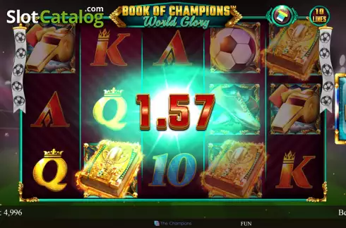 Οθόνη4. Book Of Champions - World Glory Κουλοχέρης
