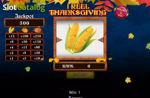 Οθόνη3. 1 Reel Thanksgiving Κουλοχέρης