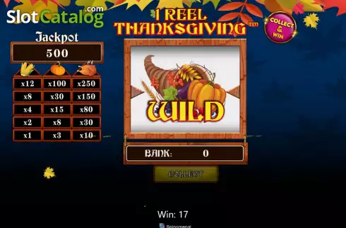 Οθόνη4. 1 Reel Thanksgiving Κουλοχέρης