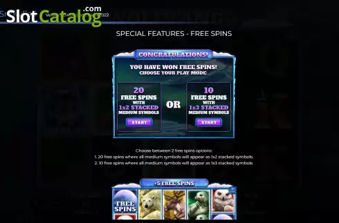 Οθόνη7. Wolf Fang Snowfall Κουλοχέρης
