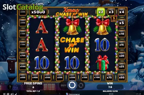 Οθόνη6. Xmas Chase N Win Κουλοχέρης