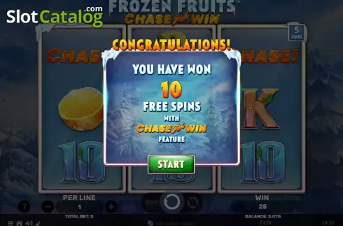 Οθόνη5. Frozen Fruits Chase N Win Κουλοχέρης