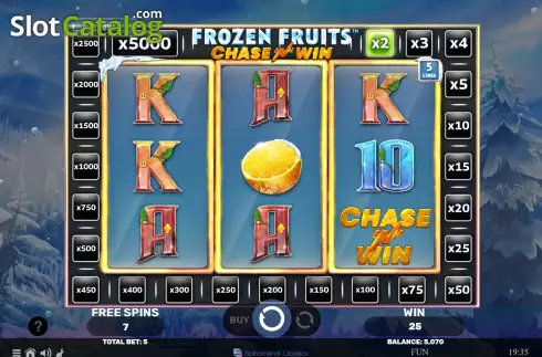Οθόνη6. Frozen Fruits Chase N Win Κουλοχέρης