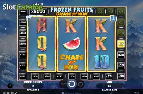 Οθόνη7. Frozen Fruits Chase N Win Κουλοχέρης