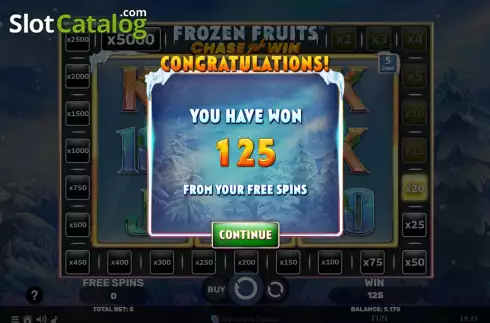 Οθόνη8. Frozen Fruits Chase N Win Κουλοχέρης