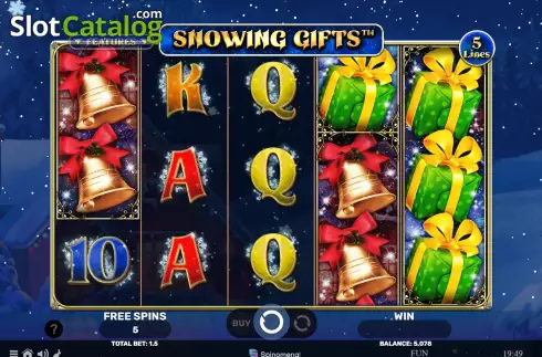 Οθόνη7. Snowing Gifts Κουλοχέρης