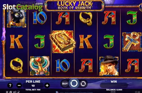 Οθόνη2. Lucky Jack Book of Rebirth Egyptian Darkness Κουλοχέρης