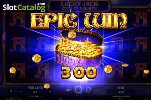 Οθόνη4. Lucky Jack Book of Rebirth Egyptian Darkness Κουλοχέρης