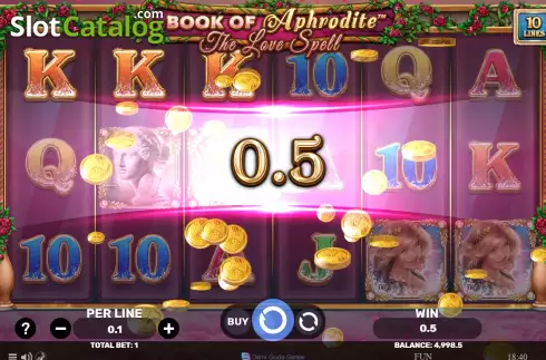 Οθόνη3. Book Of Aphrodite - The Love Spell Κουλοχέρης 