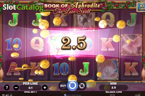 Οθόνη4. Book Of Aphrodite - The Love Spell Κουλοχέρης 