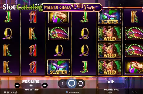Οθόνη2. Mardi Gras Wild Party Κουλοχέρης
