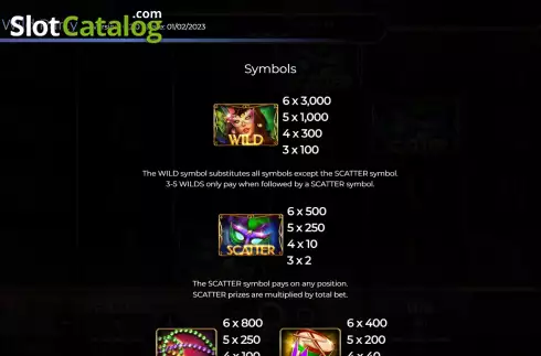 Οθόνη5. Mardi Gras Wild Party Κουλοχέρης