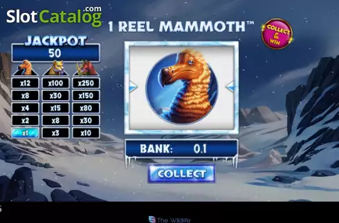 Οθόνη3. 1 Reel Mammoth Κουλοχέρης