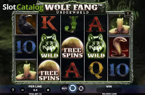 Οθόνη3. Wolf Fang - Underworld Κουλοχέρης 