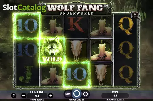 Οθόνη4. Wolf Fang - Underworld Κουλοχέρης 